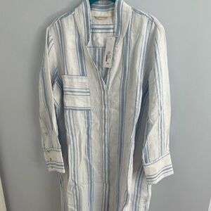 Linen Shirt Dress Sz 1X by Soft Surroundings BNWT